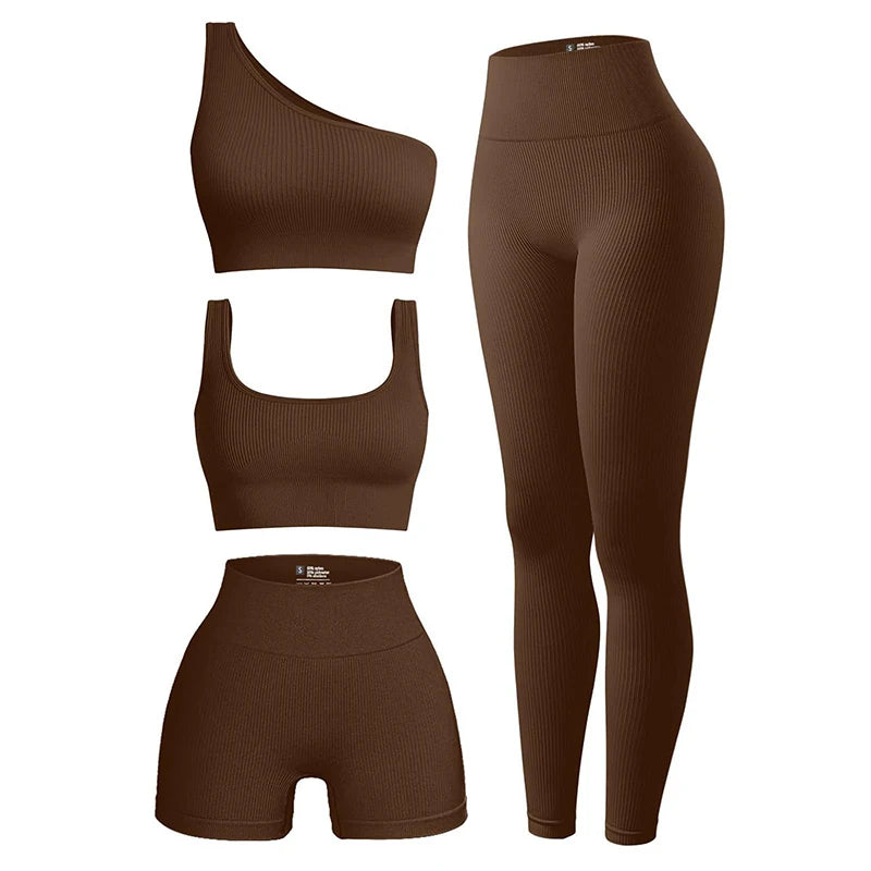4 Piece Workout Sets For Women image 2