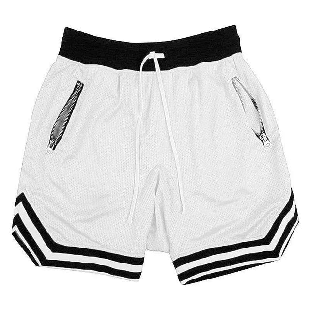 100 Spartans® Gym Shorts - White, 4XL image