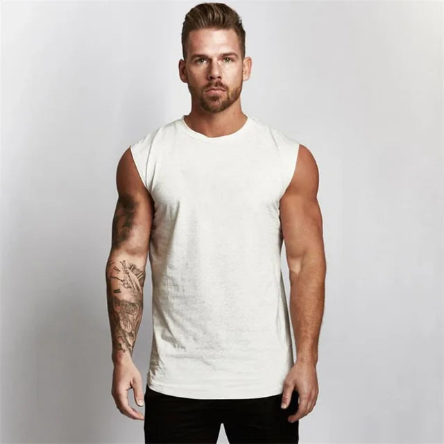 100 Spartans® Sleeveless Tank Top - White, L image