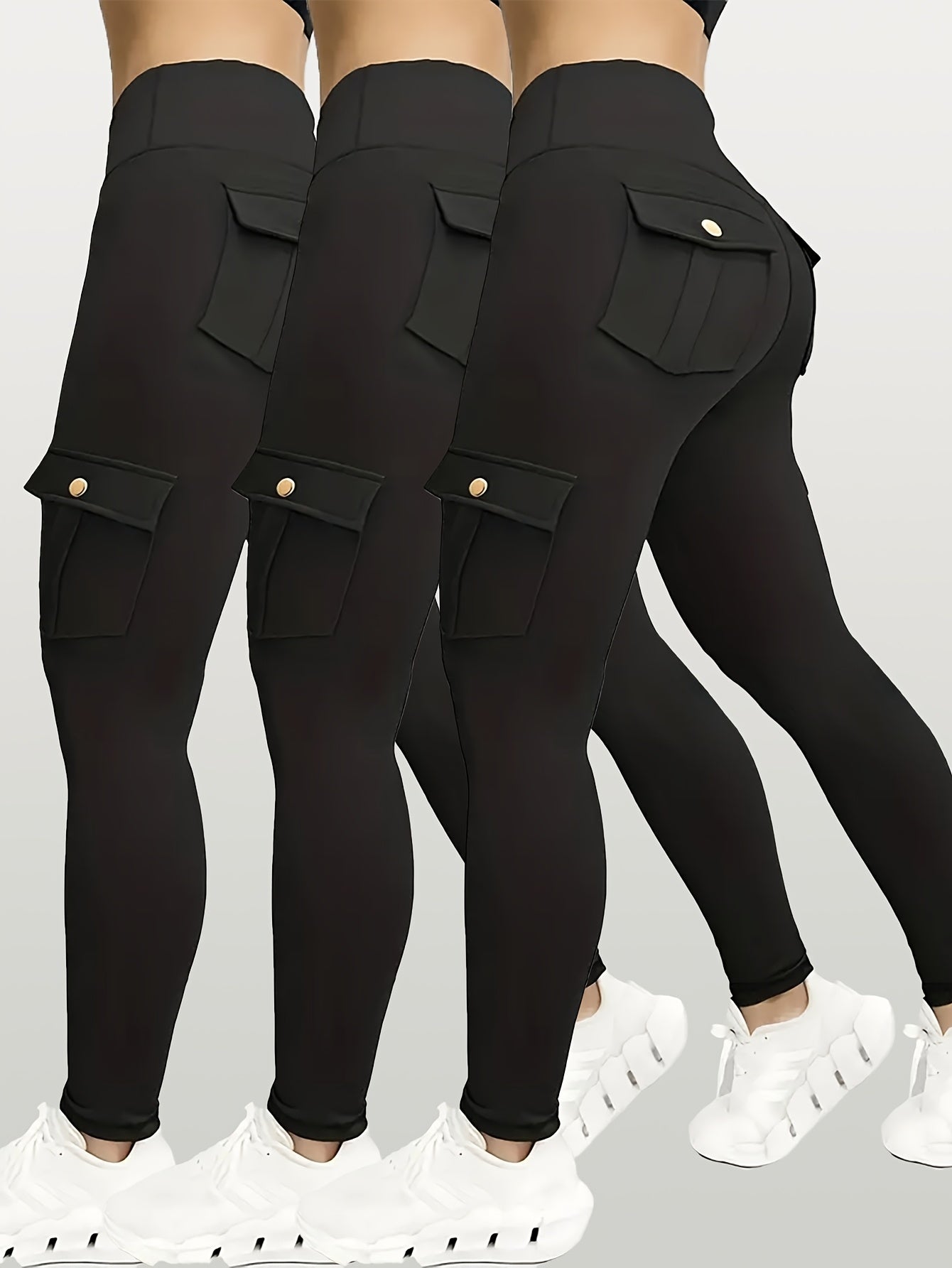 Women wearing different pairs of  yoga leggings sold by 100 Spartans