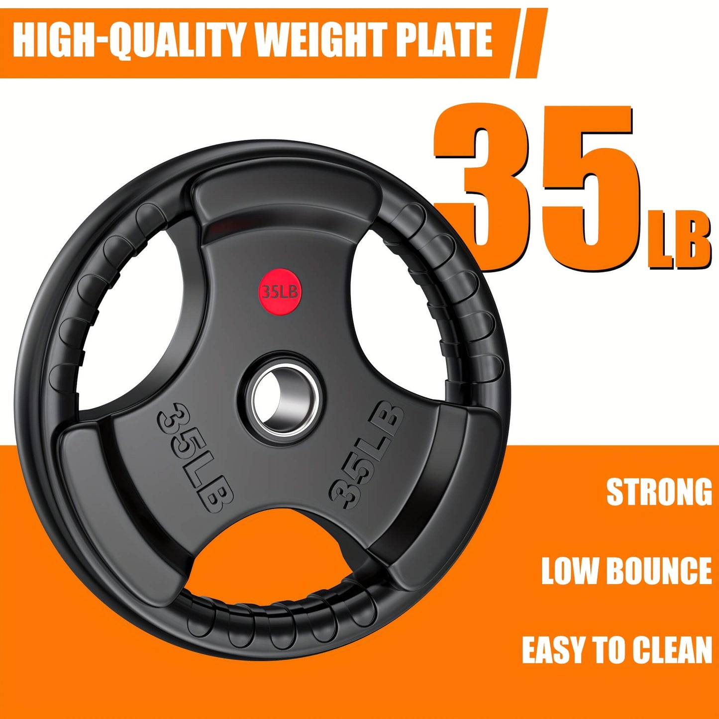 Ergonomic 2-Inch Weight Plates