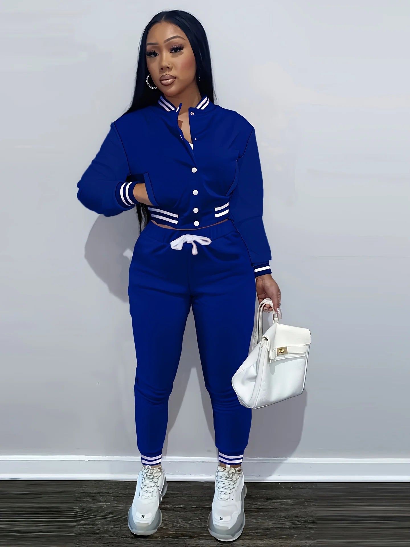 Soccer Tracksuit - Blue, M image