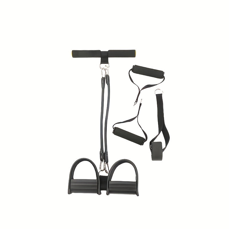 Black Foot Pedal Resistance Band on a white background