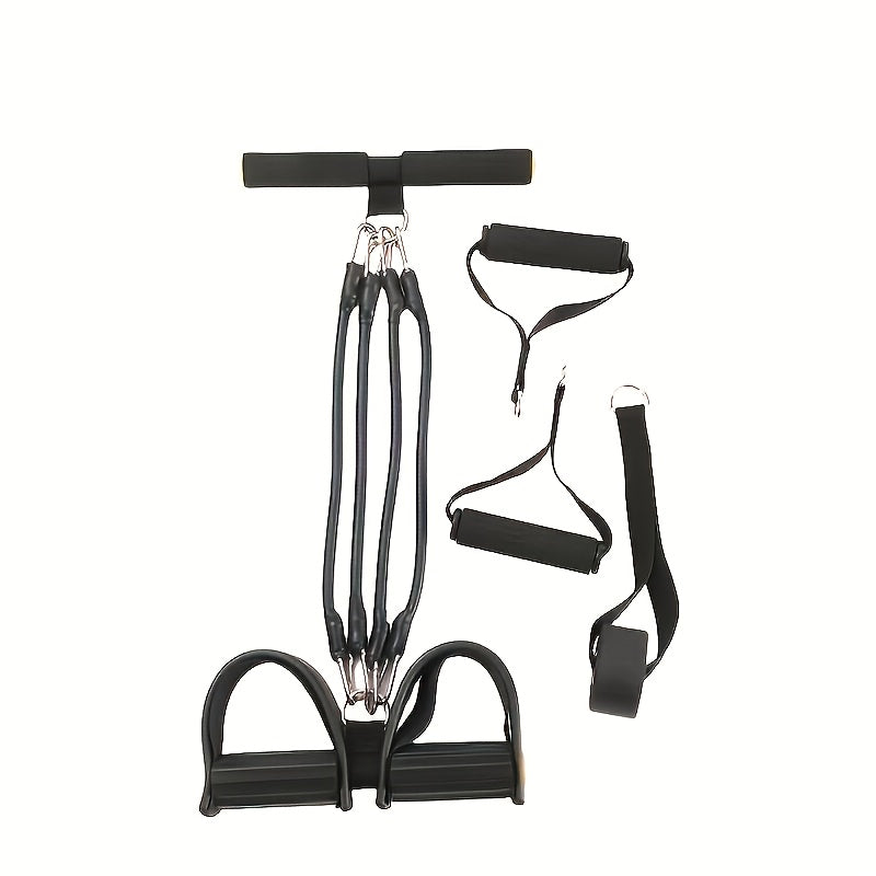 Black Foot Pedal Resistance Band on a white background