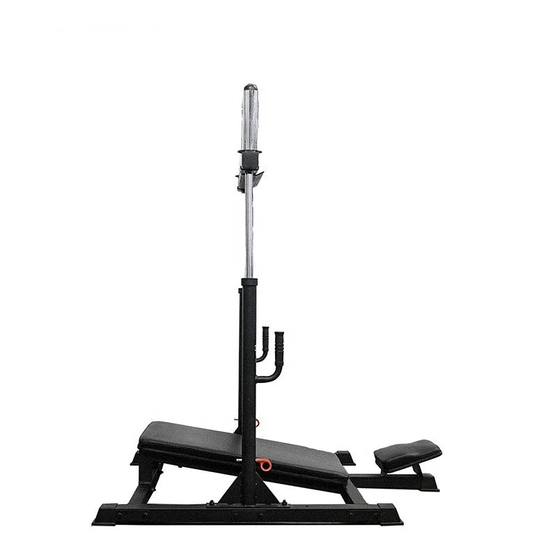 Sideview of a vertical leg press machine sold by 100 Spartans