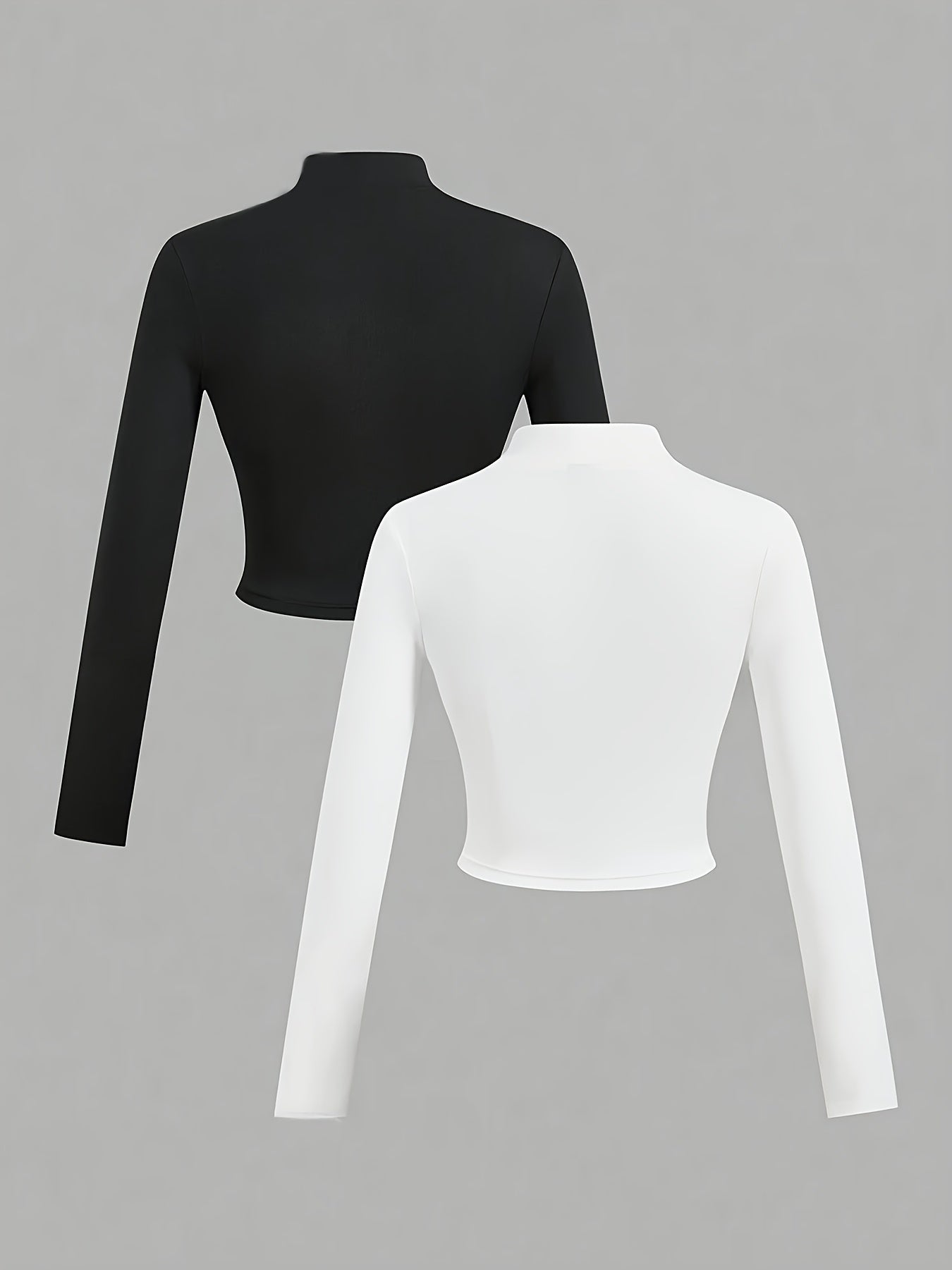 2 pcs Black and white womens zip up sweatshirt sold by 100 Spartans on a gray background   