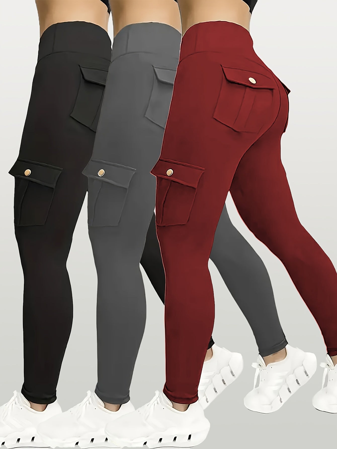 Women wearing different pairs of  yoga leggings sold by 100 Spartans