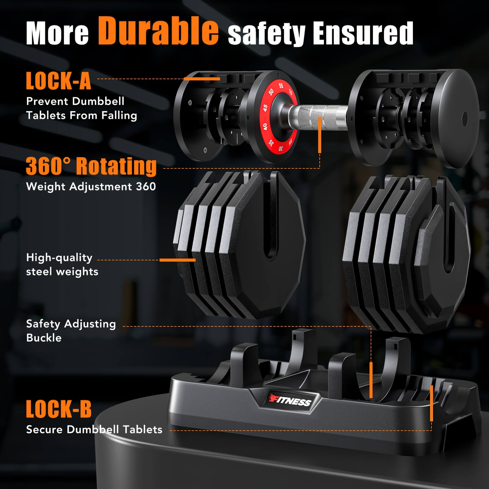 A core home fitness adjustable dumbbell set sold by 100 Spartans