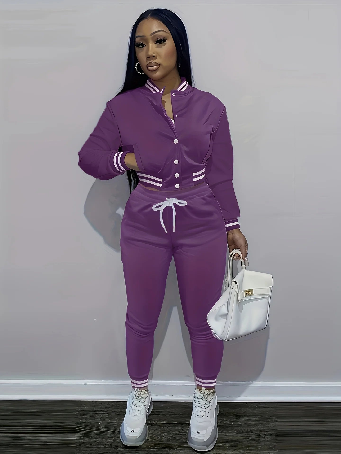 Soccer Tracksuit - Purple, S image