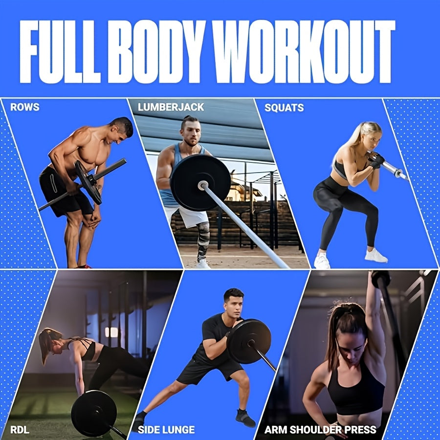 Collage of people performing full body workouts .