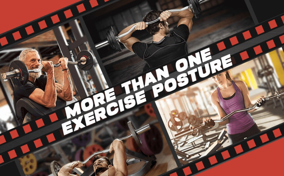 Collage of people exercising with weights in a gym setting, featuring text about exercise posture.