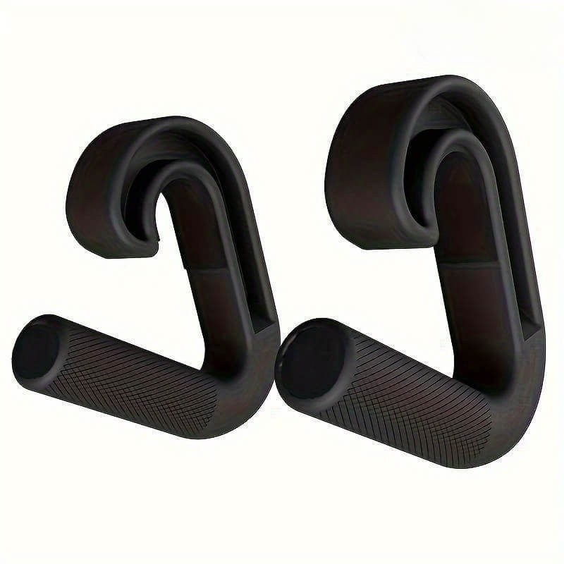 Pair of black pull up grip on a white background 