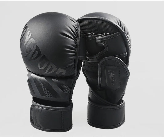 Black muay thai gloves sold by 100 Spartans