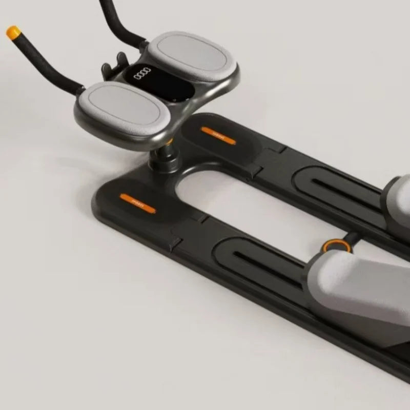 Close-up of a black and gray Crawl & Spine Twist and Stretch Trainer