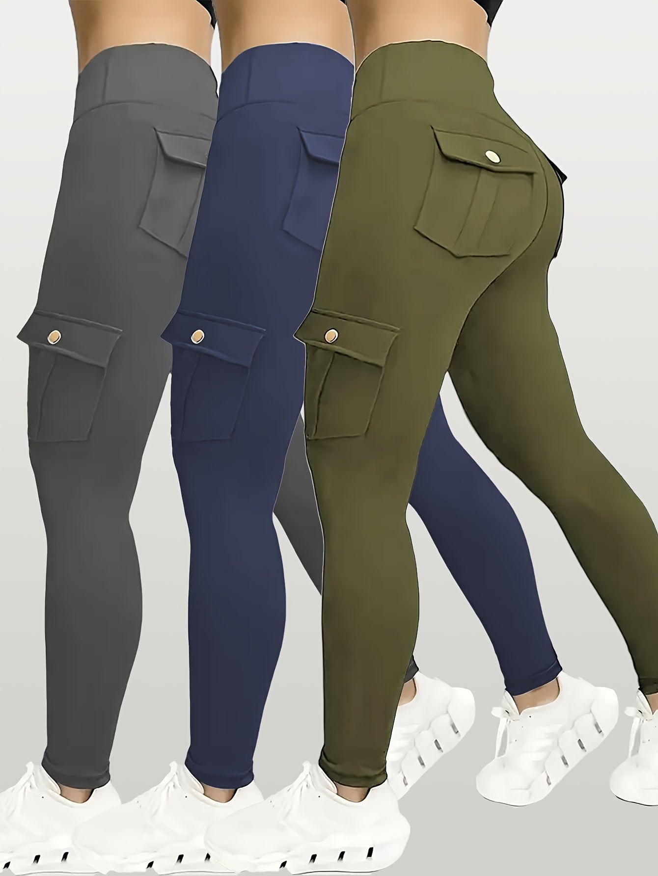 Women wearing different pairs of  yoga leggings sold by 100 Spartans