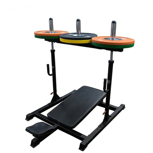 A vertical leg press machine sold by 100 Spartans