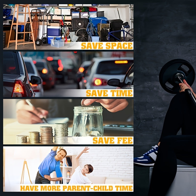 Collage of images with text 'Save Space', 'Save Time', 'Save Fee', and 'Have More Parent-Child Time'.