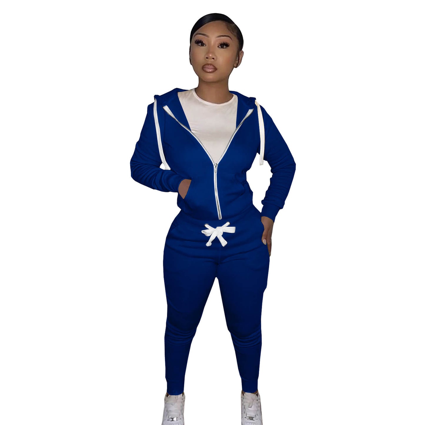 Women's Essentials Tracksuit​ - Blue, XL image