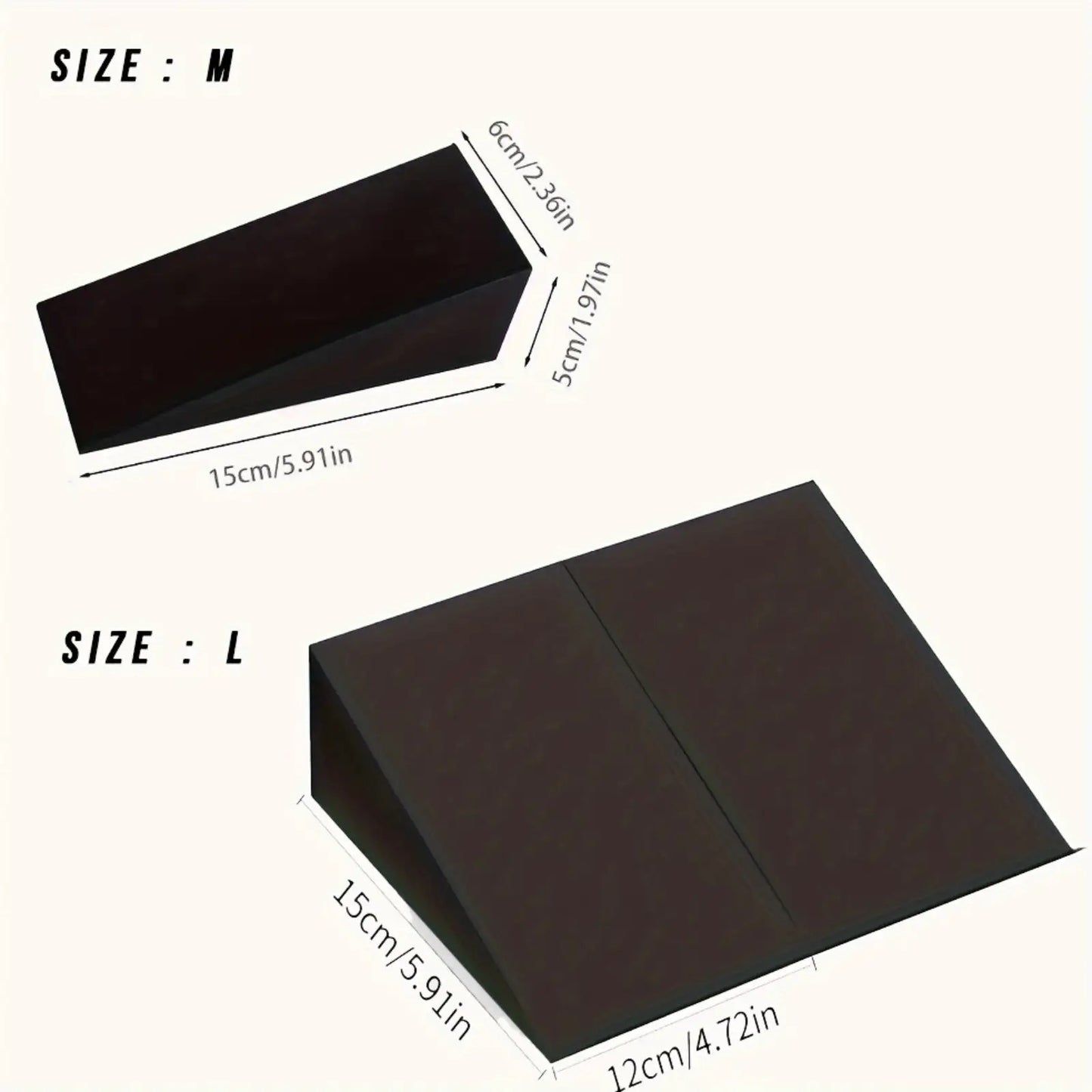 Measurement chart showing dimensions of a squat wedge