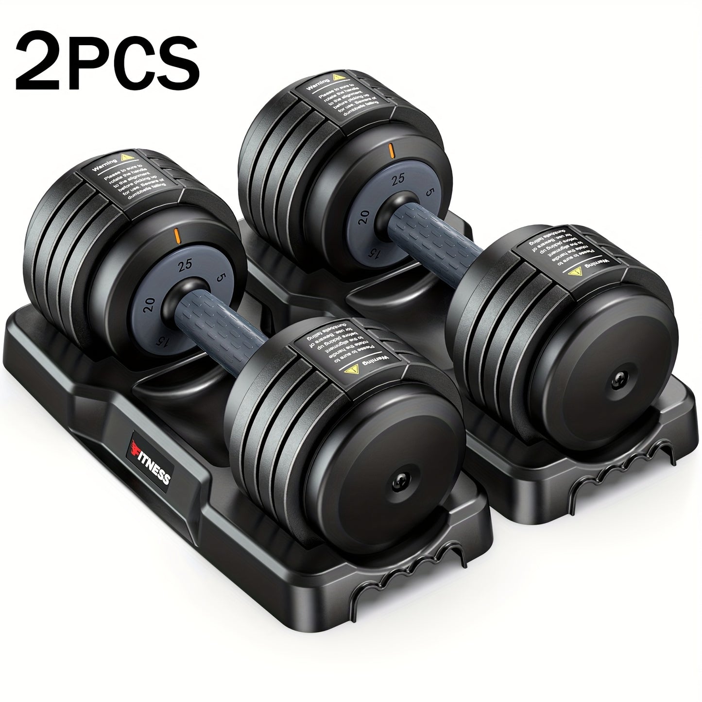 Heavy adjustable dumbbell set on a stand.