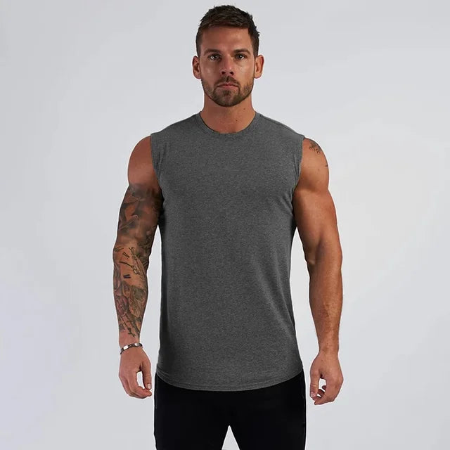 100 Spartans® Sleeveless Tank Top - Dark Grey, M image