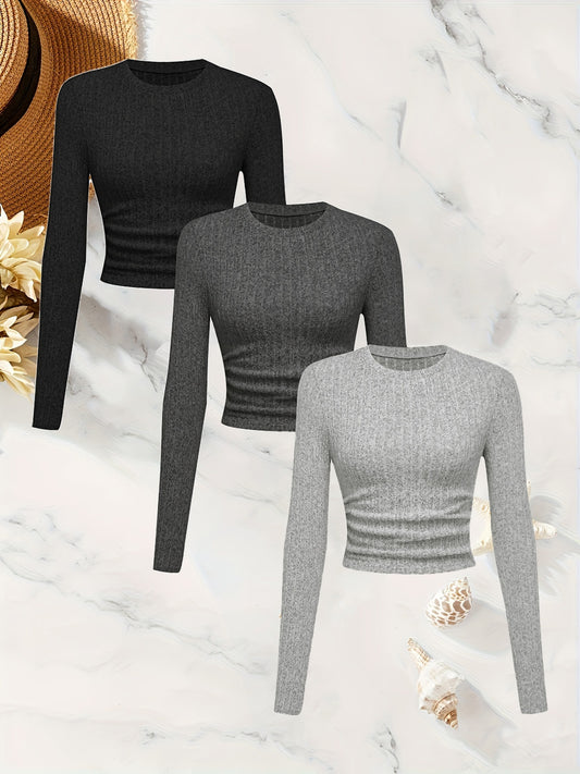 3 Pcs Crop Tops Women's Clothing sold by 100 Spartans