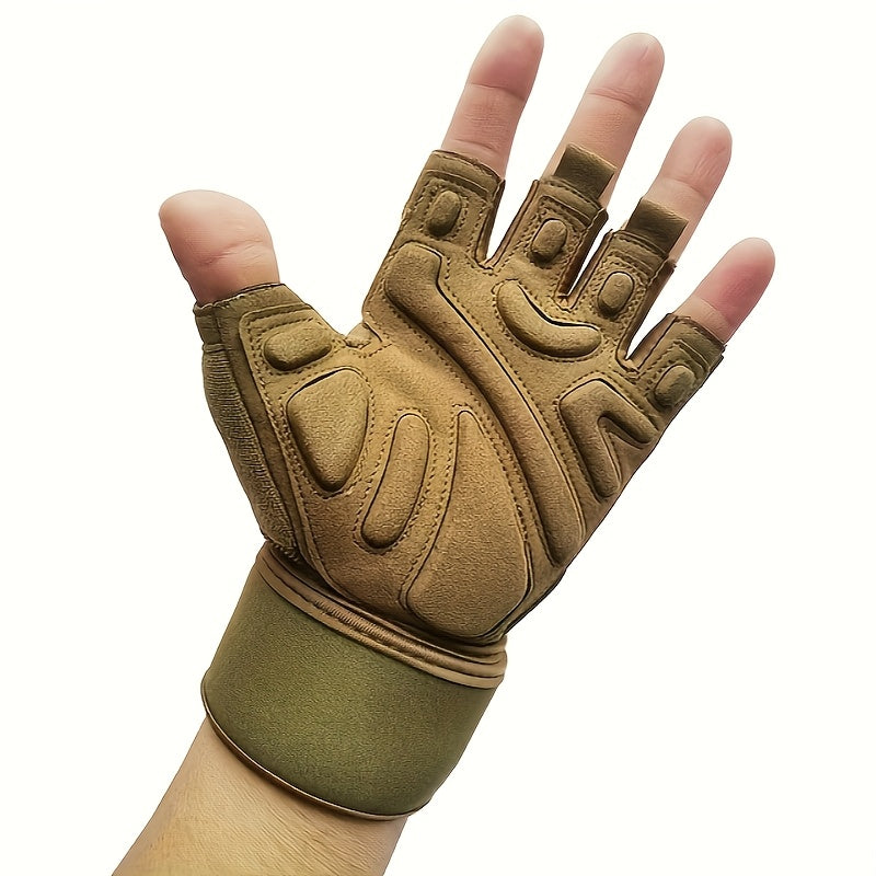 Workout gloves on a white background