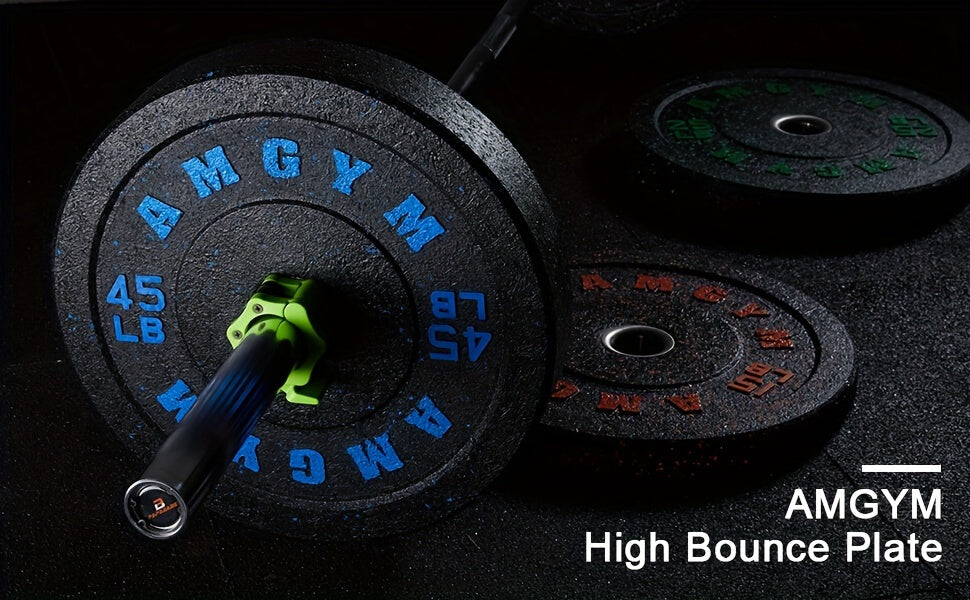 High bounce plates on a dark background