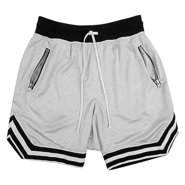 100 Spartans® Gym Shorts - Gray, XXXL image