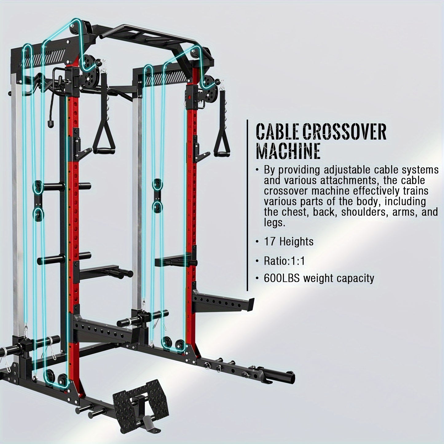 Smith machine with cables​ sold by 100 Spartans