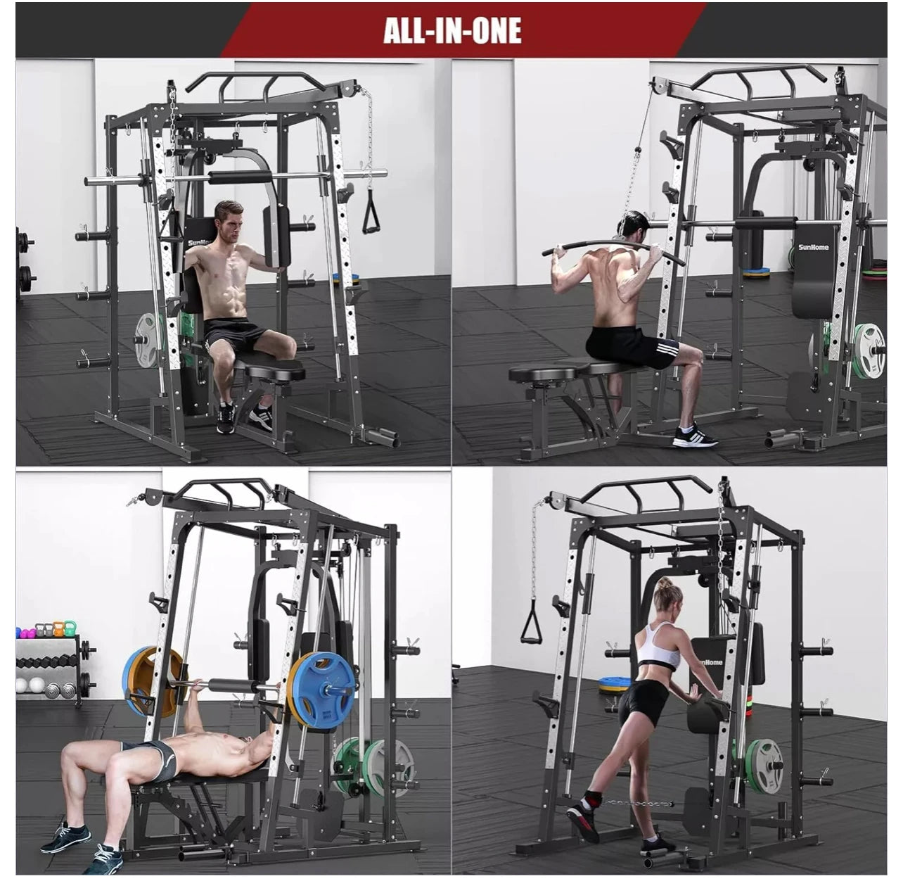 SunHome Pro Deluxe Smith Machine image 5