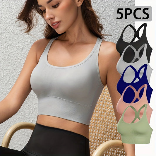 5 piece set of compression sports bra sold by 100 Spartans
