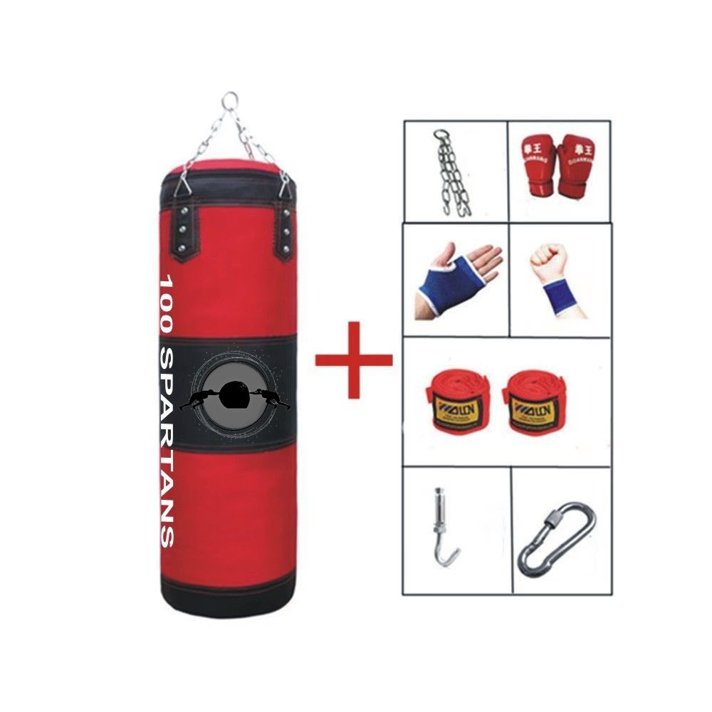 Hanging Punching Bag - Red 100cm 