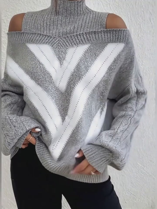 Plus Size Off The Shoulder Sweater