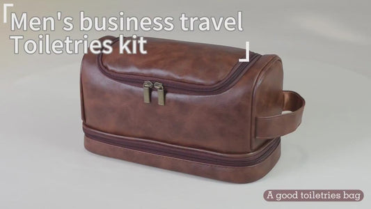 Premium Leather Dopp Kit