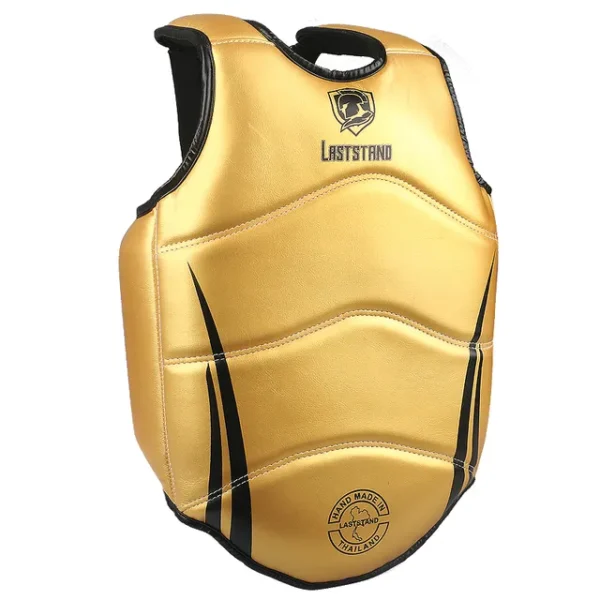 gold chest protector supplied by 100 Spartans