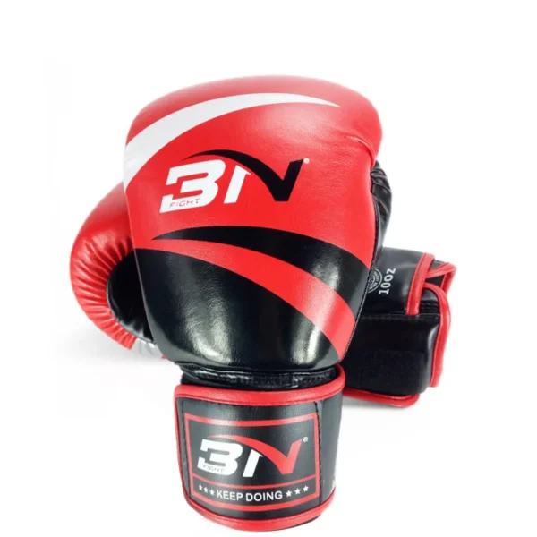 Red and black boxing gloves sold by 100 spartans