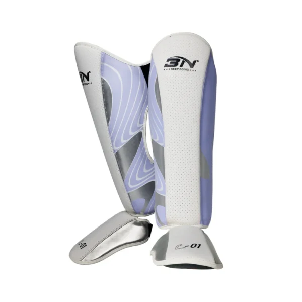 White MMA Shin Guard sold by 100 Spartans