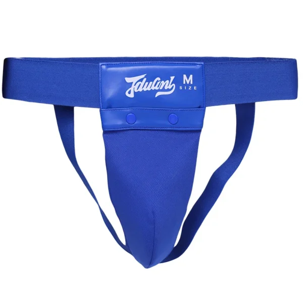 Blue boxing groin protector sold by 100 Spartans