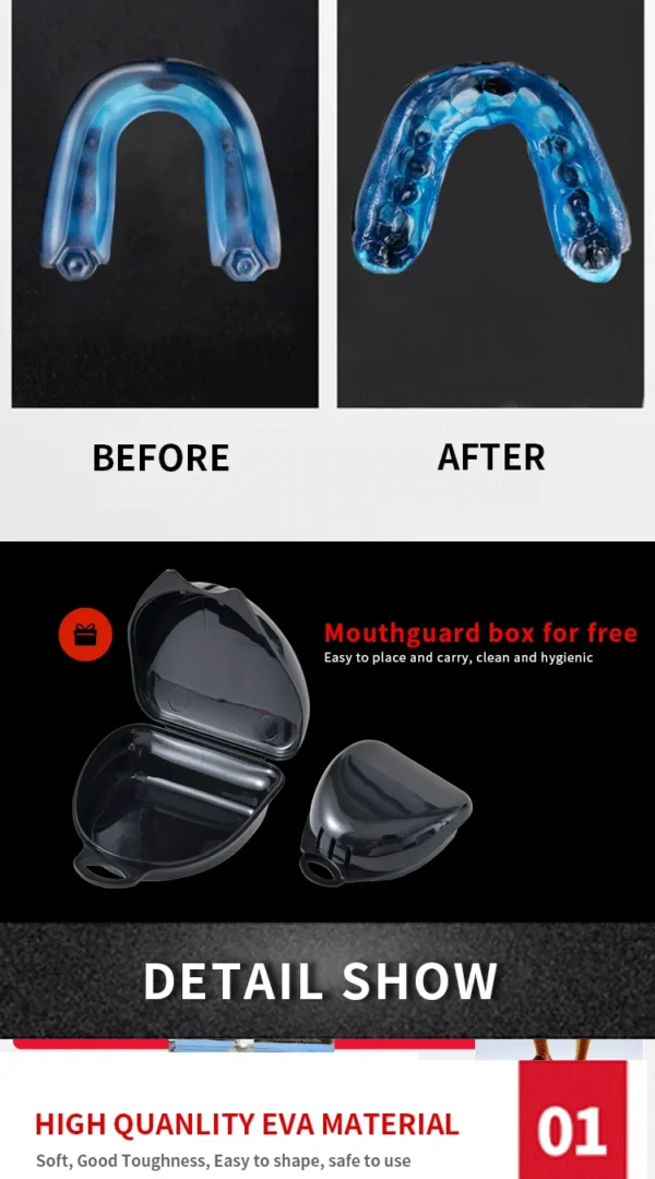 Blue boxing mouth guard sold by 100 spartans