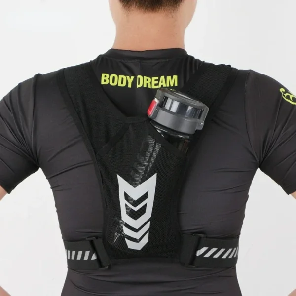 A running vest that lets you store all your valuables while running sold by hundred spartans