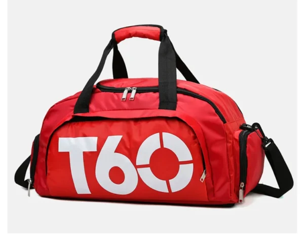 A red sport bag sold by hundred spartans