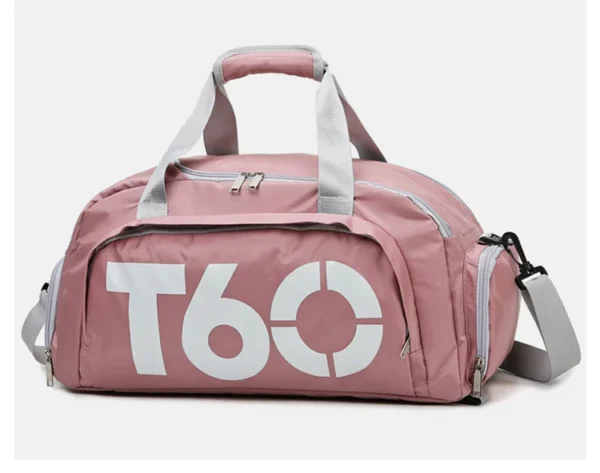 A pink sport bag sold by hundred spartans