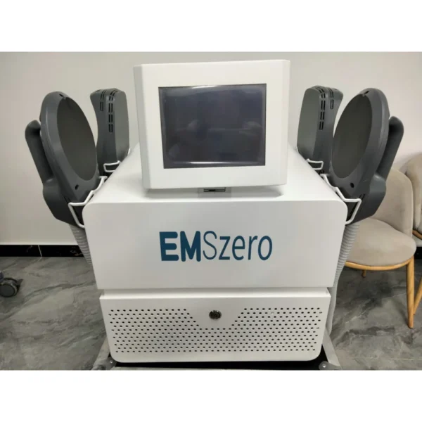 A white 6000W Neo EMSZERO muscle stimulator sold by 100 Spartans