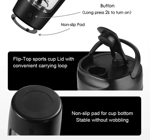 A black blender bottle shakers sold by hundred spartans