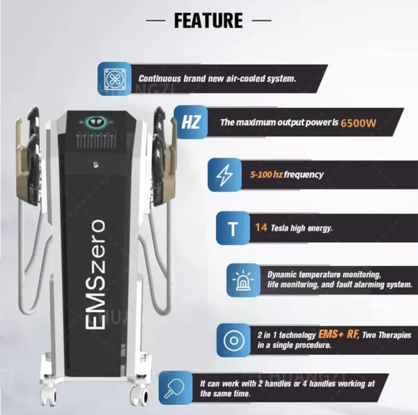 2 handle EMSzero 6500W Muscle Stimulator sold by 100 Spartans