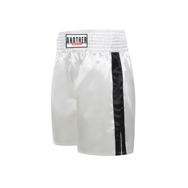 White boxing shorts sold by 100 Spartans