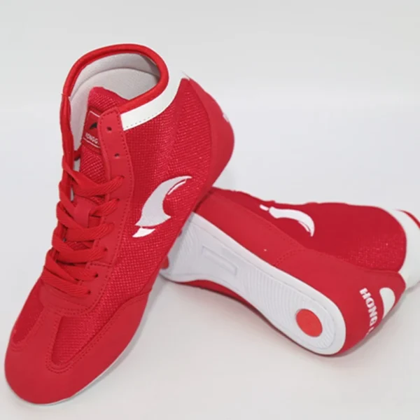 Red core mac wresting shoes sold by 100 Spartans