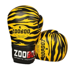 Yellow tiger stripes boxing gloves sold by 100 Spartans