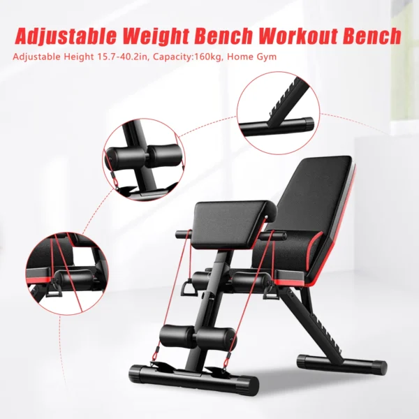 A black adjustable gym bench 100 Spartans